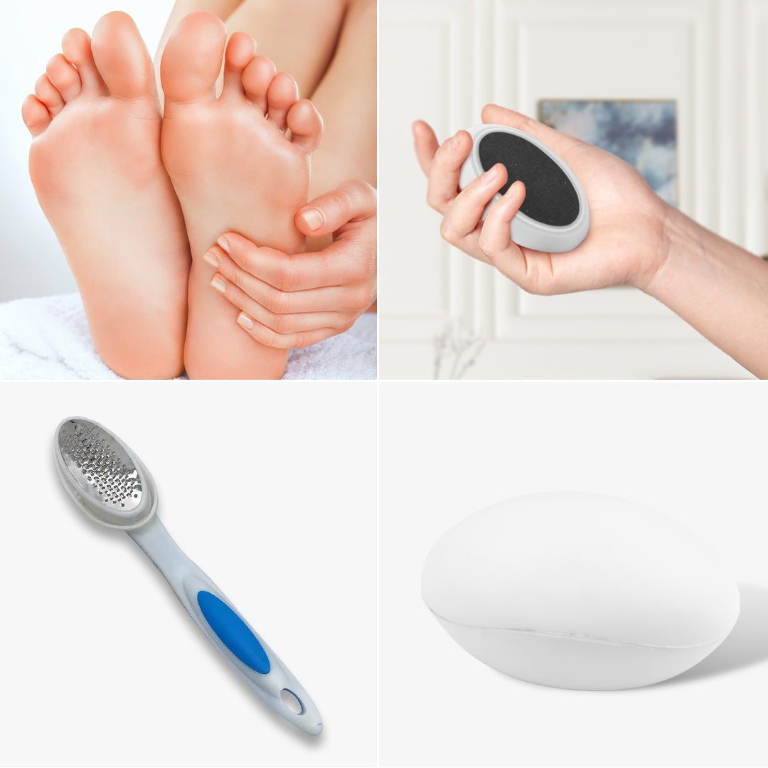 Foot Care Set – Callus Remover, Heel File & Ergonomic Handle bu nasıl