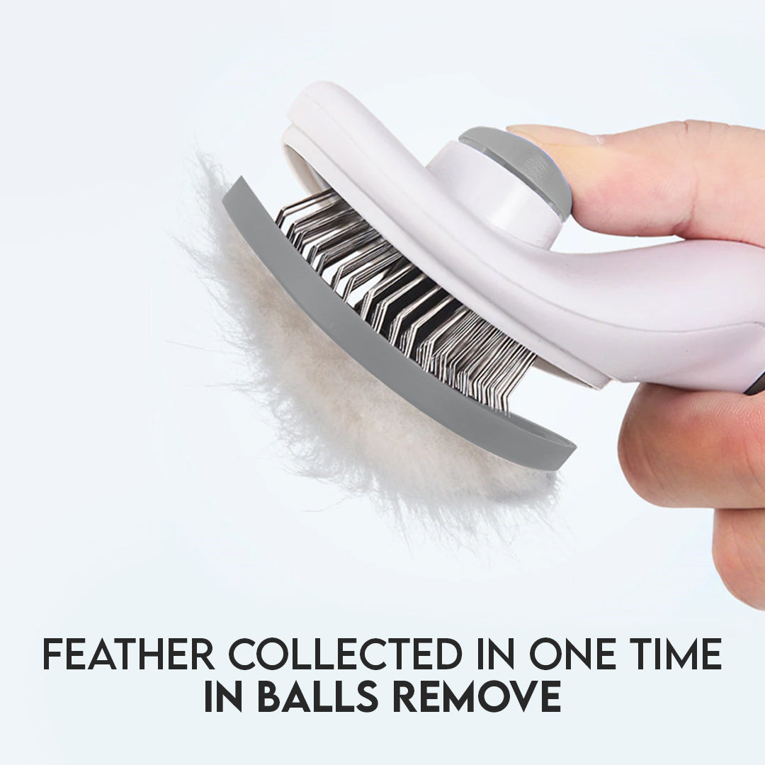 Pet Grooming Brush Stainless Steel Bristles