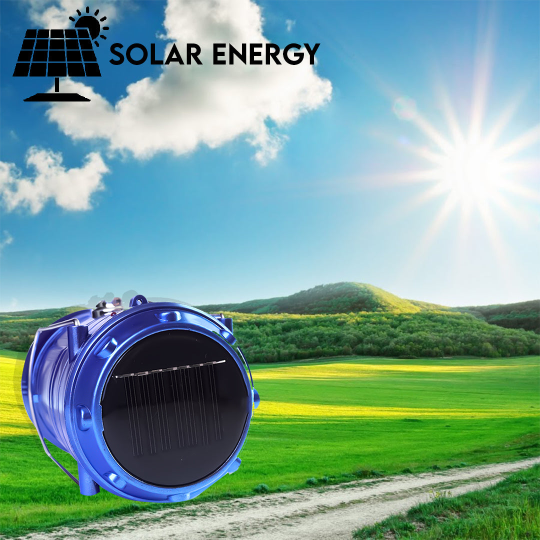 Powerbank Function Solar Camping Lantern (Navy Blue)