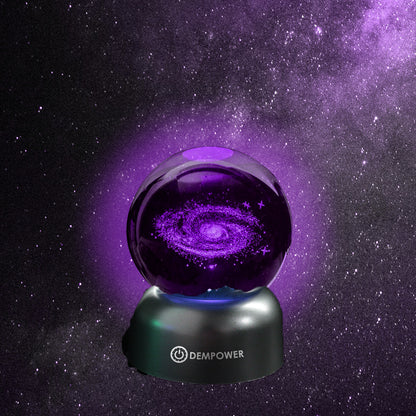 Milky Way Galaxy Sphere with LED Lighting