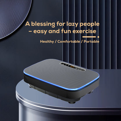 Smart Vibration Platform with Remote Control – LCD Display, 120 Speed Levels, Bluetooth Speaker