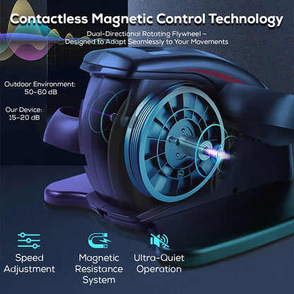 Dempower Mini Elliptical Trainer with LCD Display and Magnetic Resistance