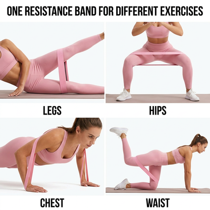 5 Piece Multifunctional Resistance Band Exercise Set Full Body Home Workout Tool