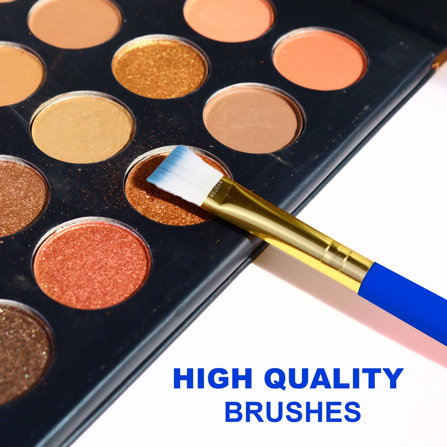 10 PCS Professional Makeup Brush Set (Blue)
