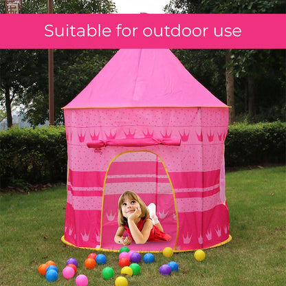 Kids Play Tent, Indoor & Outdoor Playhouse with Breathable Mesh Windows, Easy to Clean Fabric