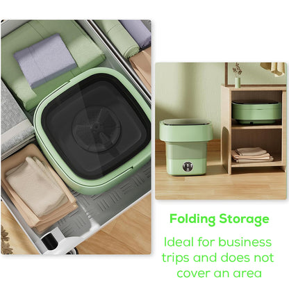 Mini Portable Laundry Washing Machine (Green)