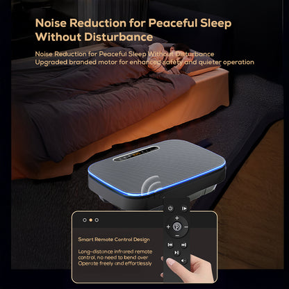 Smart Vibration Platform with Remote Control – LCD Display, 120 Speed Levels, Bluetooth Speaker