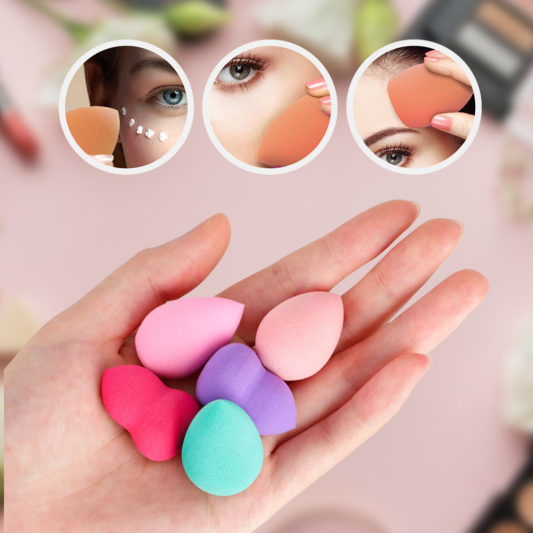 3 Piece Pear Shaped Makeup Sponge Set for Flawless Application