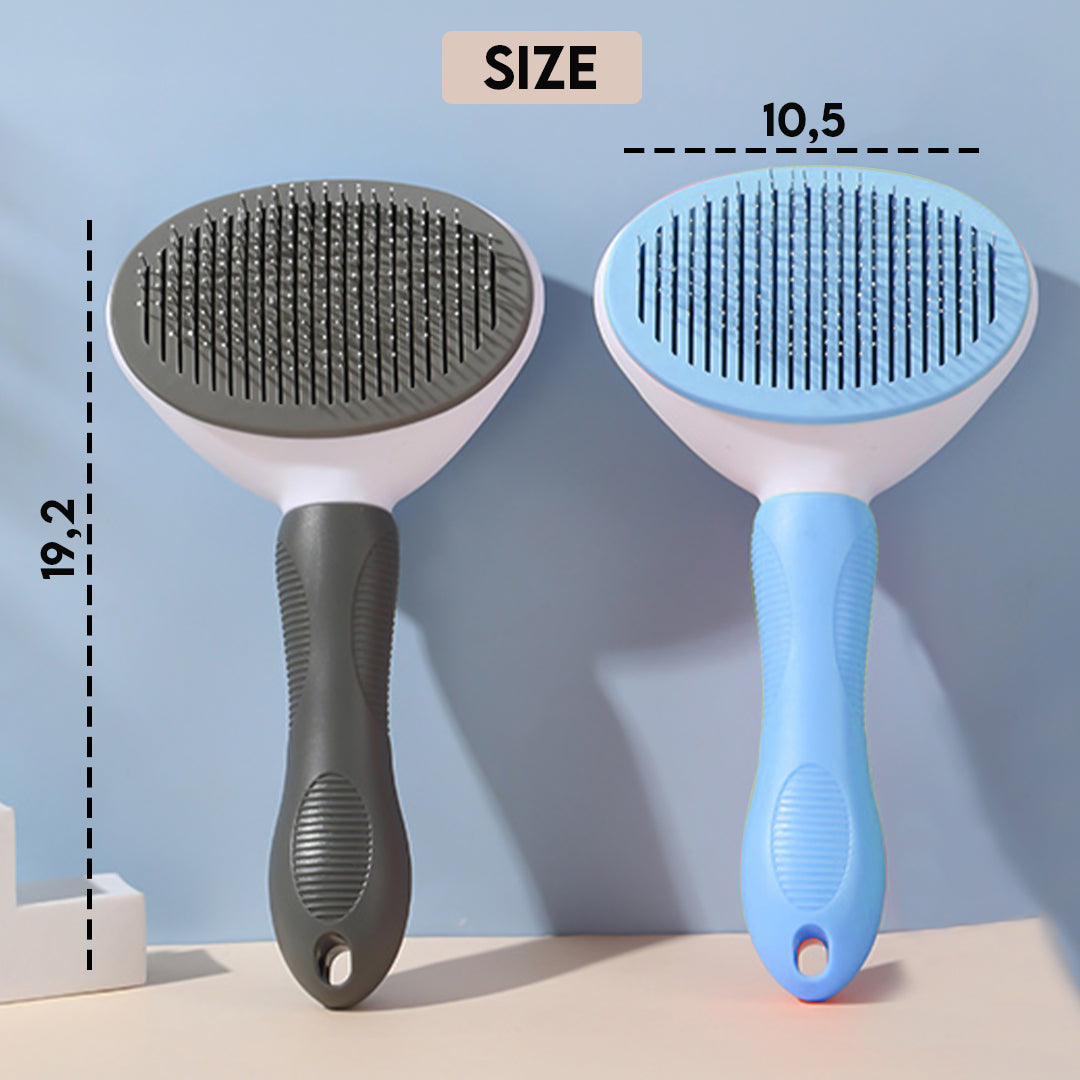 Pet Grooming Brush Stainless Steel Bristles