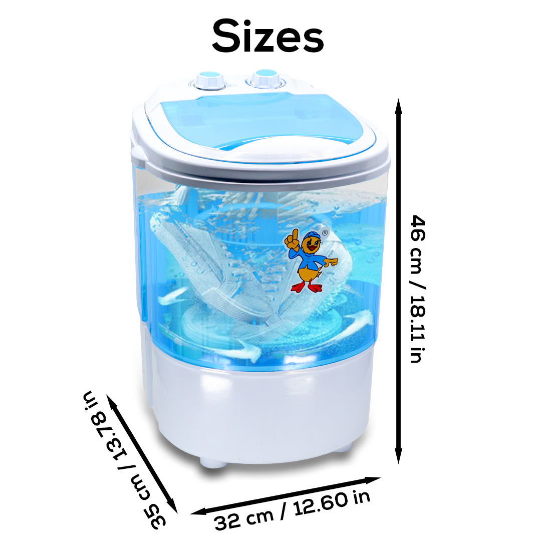 Mini Washing Machine for Shoes and Small Laundry with Timer Function