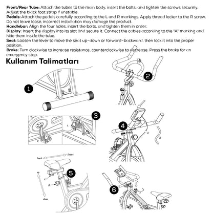 Portable Upright Exercise Bike – Adjustable Indoor Cycling with LCD Monitor