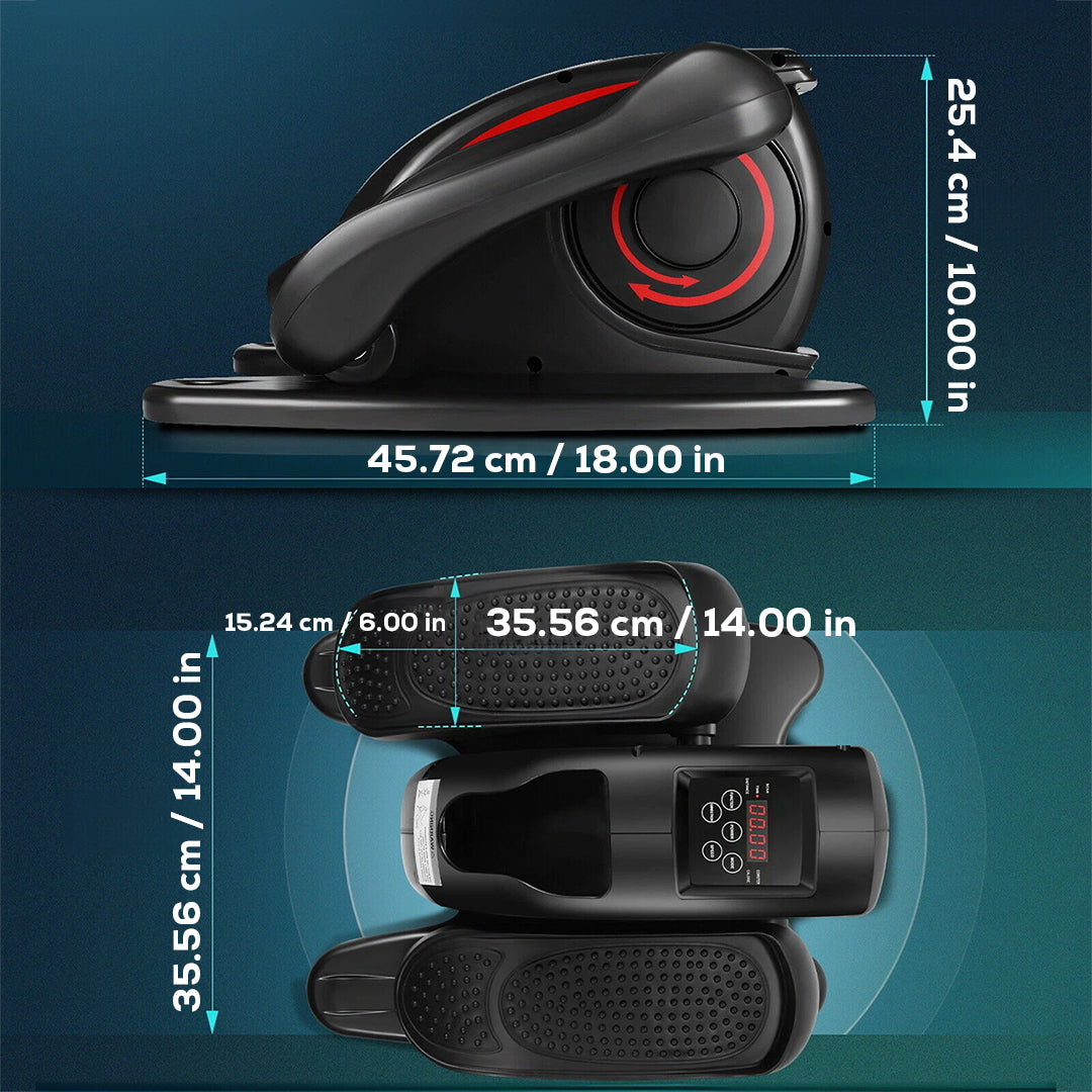 Dempower Mini Elliptical Trainer with LCD Display and Magnetic Resistance