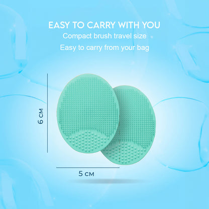 Oval Silicone Facial Cleansing Tool (Green)