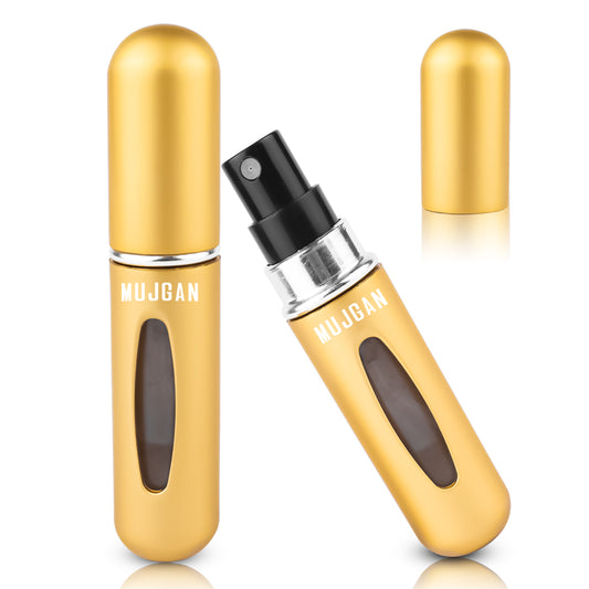 5 ML Mini, Portable, Refillable Perfume Bottle (Gold)