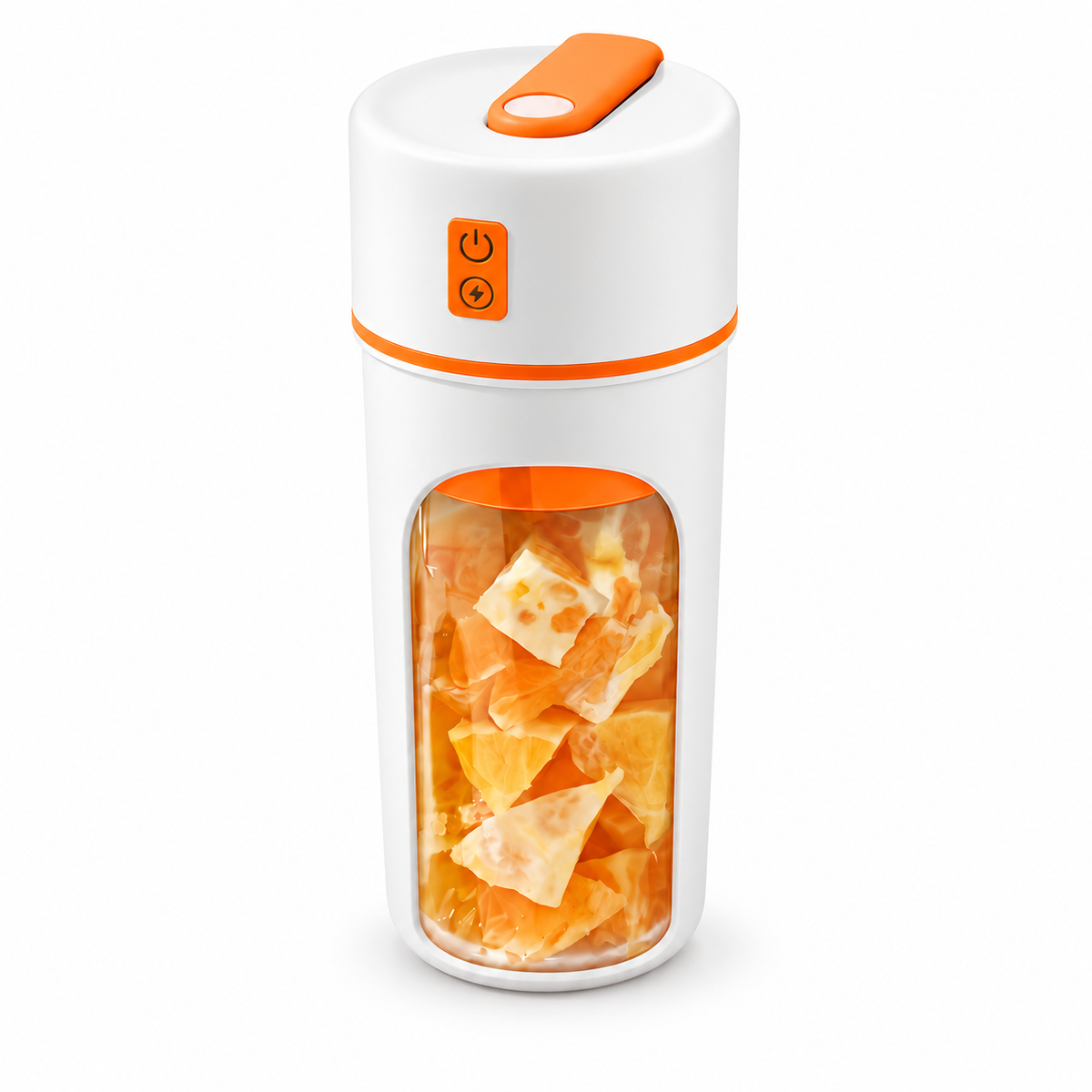Portable USB Rechargeable Blender Bottle – Food Grade Personal Juicer with Stainless Steel Blades, One-Click Operation