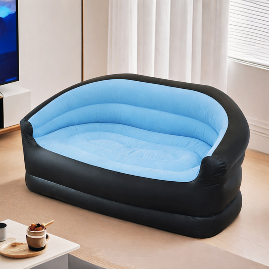 Inflatable Double Sofa Chair with Pump – Indoor & Outdoor Comfortable Air Couch