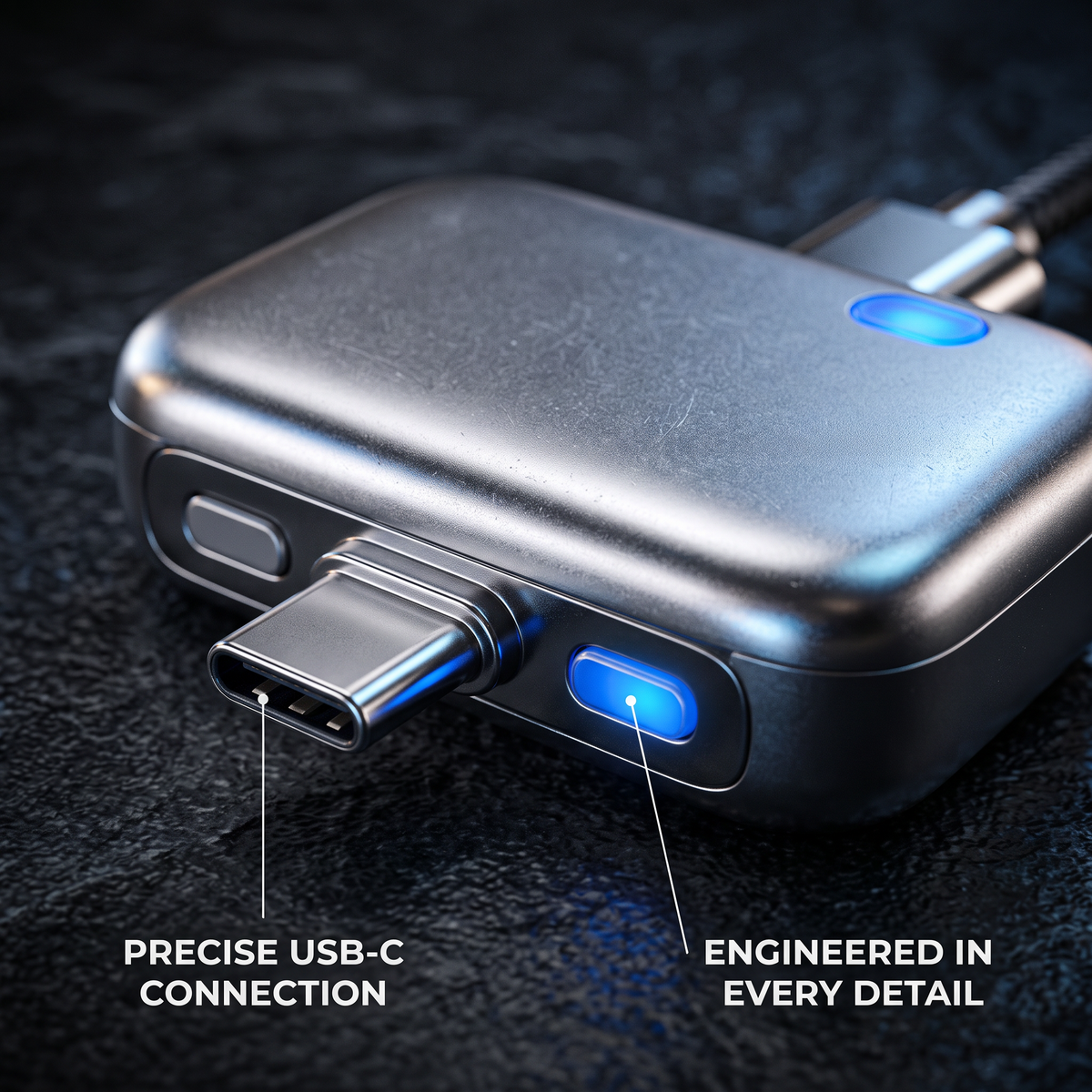 USB-C Smart Charging Adapter with Auto Disconnect, Fast Charging Support & Power Protection