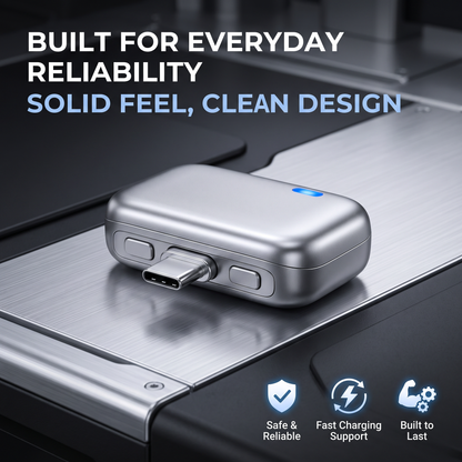 USB-C Smart Charging Adapter with Auto Disconnect, Fast Charging Support & Power Protection