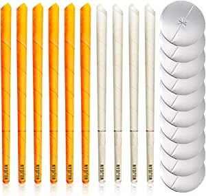 10 PCS Ear Candle Cones (Orange-White)