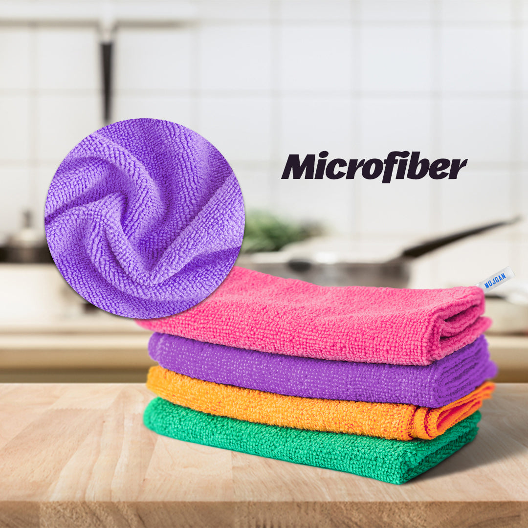 12 PCS Premium Microfiber Cleaning Cloth Set Pack