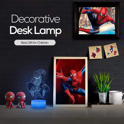 3D Superhero Illusion Lamp for Kids Room Decor