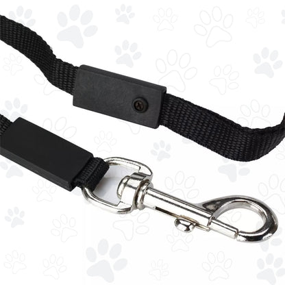 Retractable, Extendable Dog Leash With LED Flashlight & Waste Bag