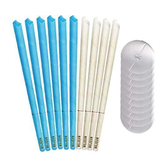 10 Piece Ear Candle Cones for Ear Cleaning in Blue