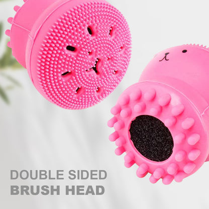 Silicone Octopus Facial Cleansing Brush (Pink)