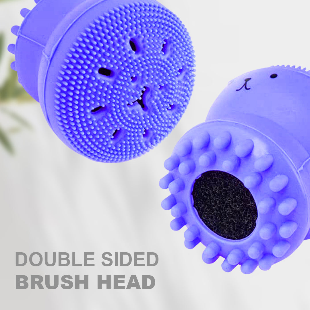 Silicone Octopus Facial Cleansing Brush (Purple)