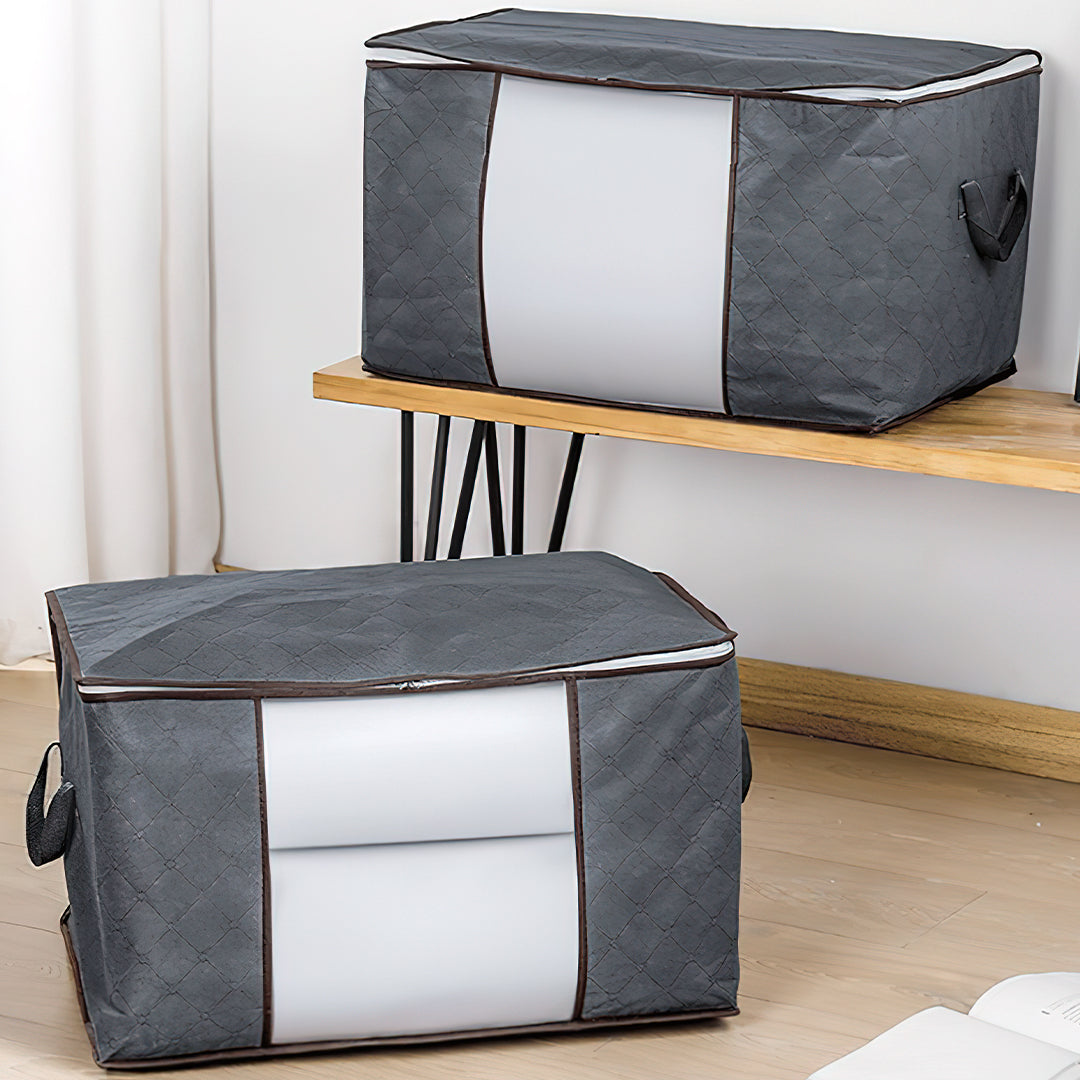 90L Clothes and Blanket Storage Bag Organizer Boxes Containers (Random Colour)