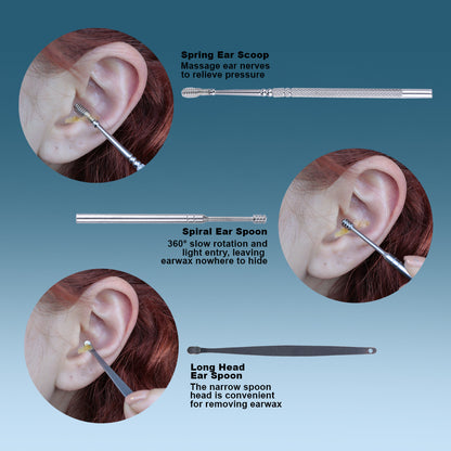 Complete 7 Piece Ear Pick Kit for Ear Cleaning