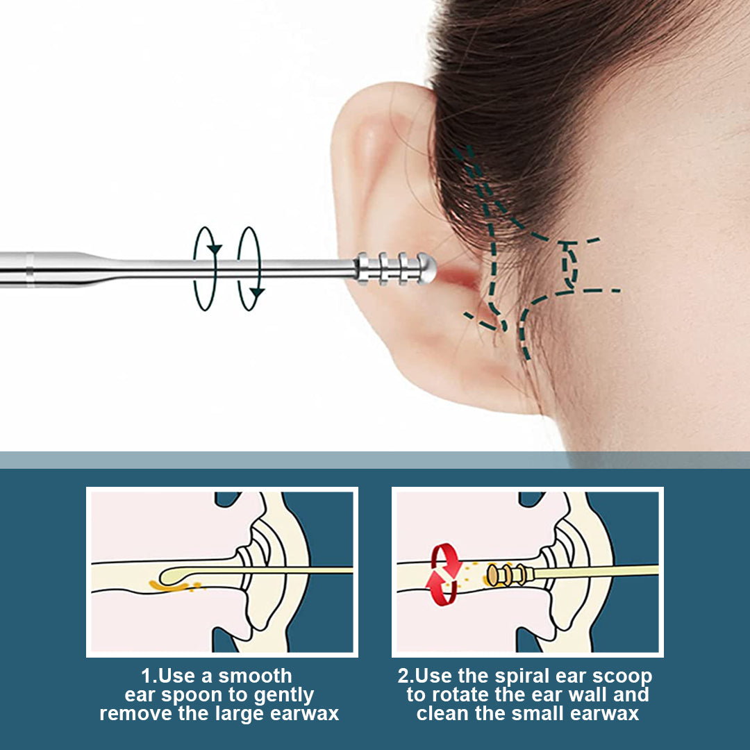 Complete 7 Piece Ear Pick Kit for Ear Cleaning