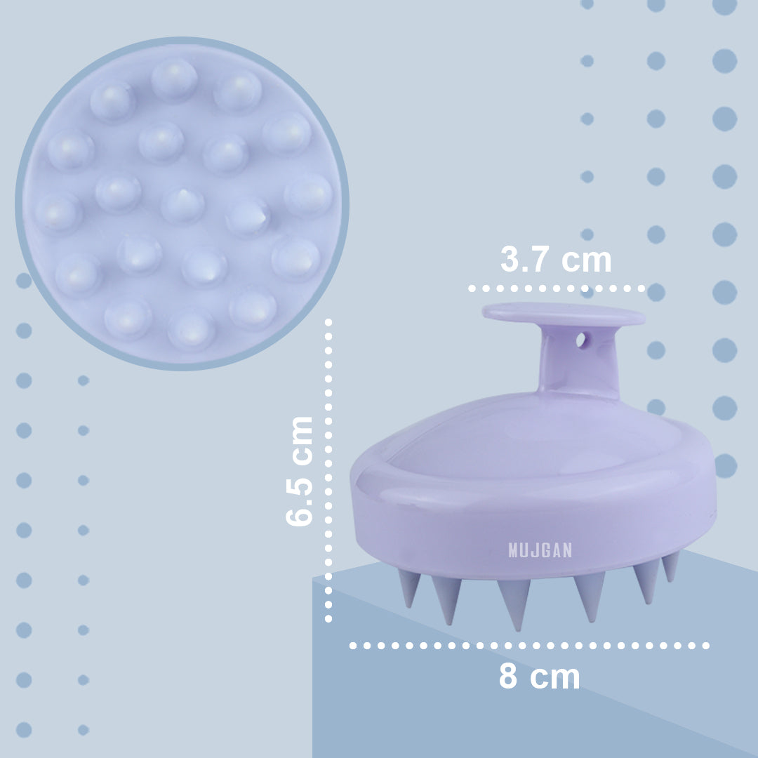 Relaxing Scalp Massager Shampoo Brush in Lilac