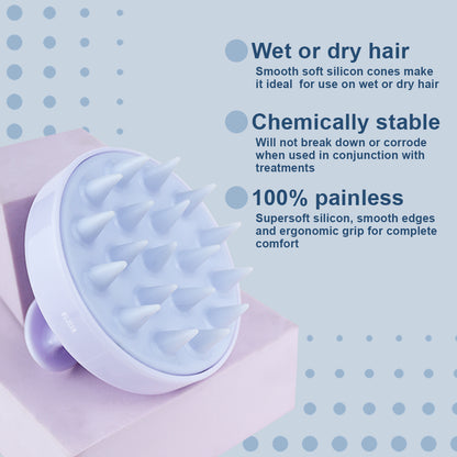 Relaxing Scalp Massager Shampoo Brush in Lilac