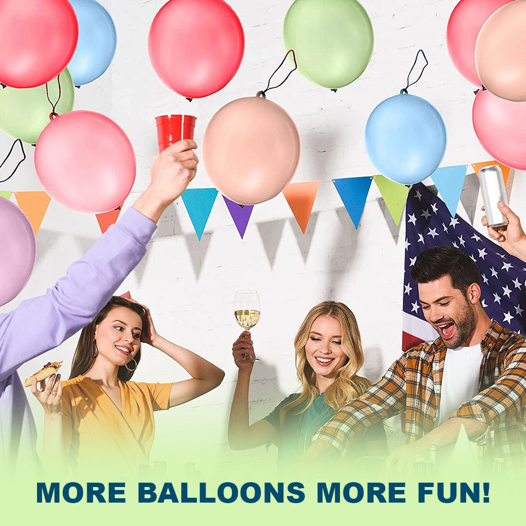 24 PCS Colourful Large Punch Balloons Pack