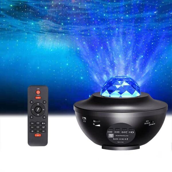 Galaxy LED Star Projector – Remote Controlled, Color-Changing Atmosphere Light, Party & Room Ambiance Projector