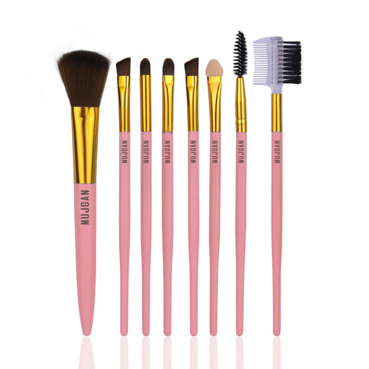 8 PCS Professional Eye Makeup Brush Set (Pink)
