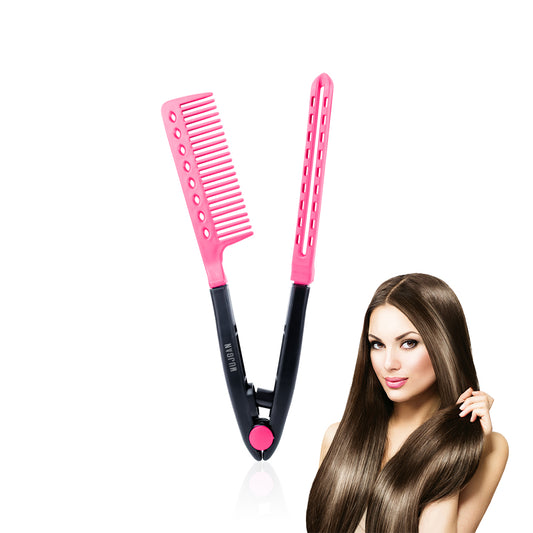 Professional V Type Manuel Straightener Hair Comb for Smooth Hair