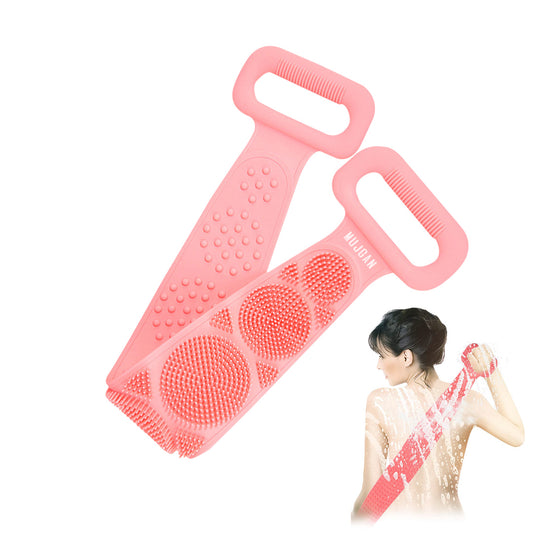 Silicone Body and Back Wash Bath Brush (Pink)