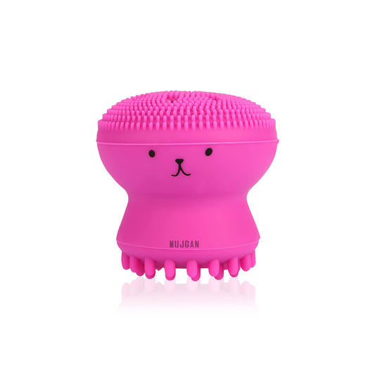 Silicone Octopus Facial Cleansing Brush (Pink)